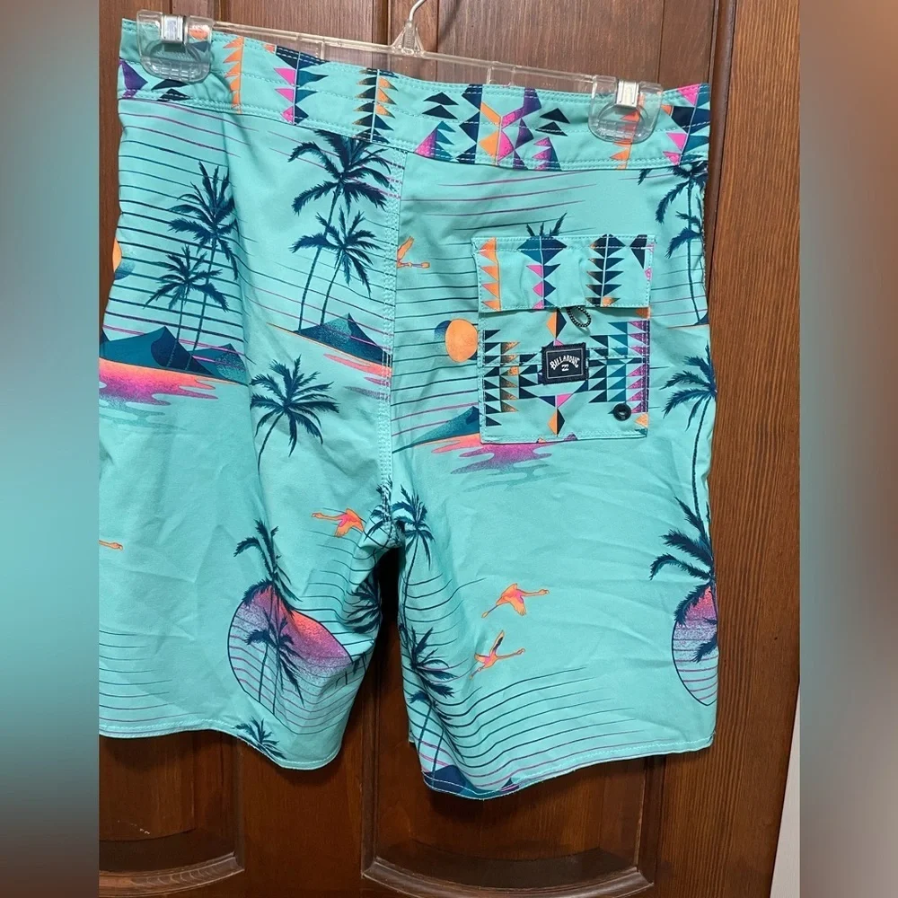 Billabong Recycler Sunday pro Board shorts Tropical Print Men's or boy size 28